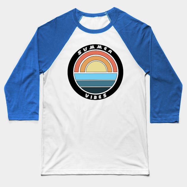 Summer Vibes Baseball T-Shirt by pizzwizzler